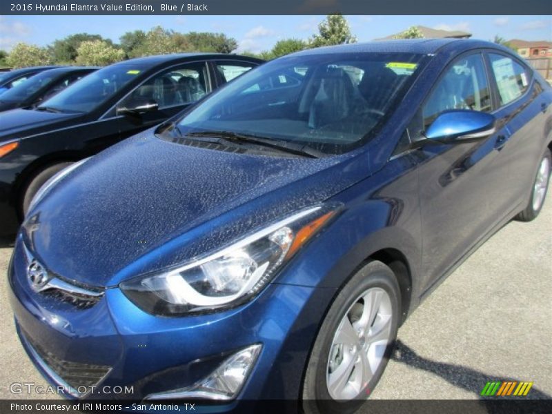 Blue / Black 2016 Hyundai Elantra Value Edition