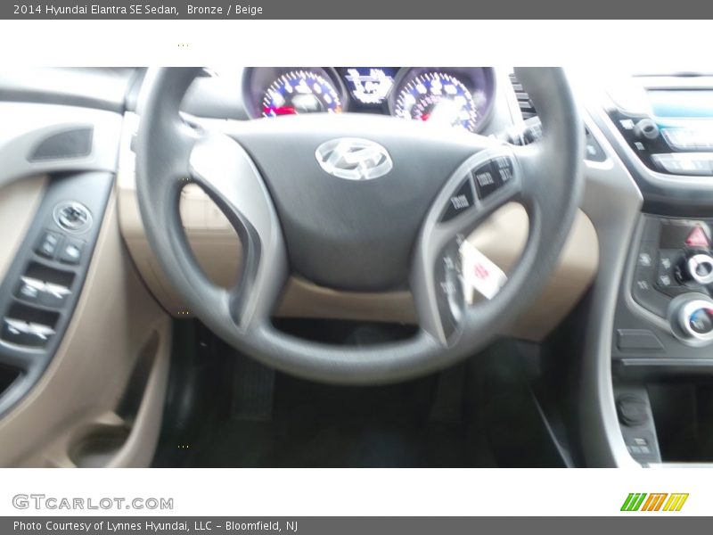 Bronze / Beige 2014 Hyundai Elantra SE Sedan