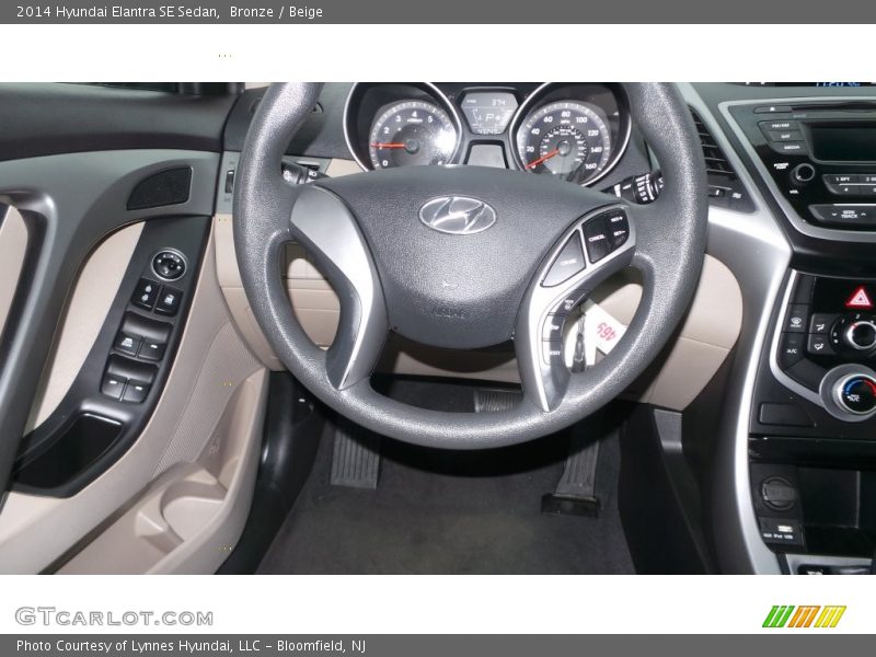 Bronze / Beige 2014 Hyundai Elantra SE Sedan