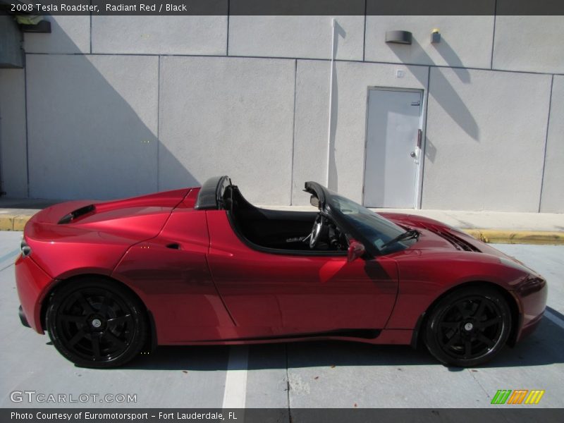 Radiant Red / Black 2008 Tesla Roadster