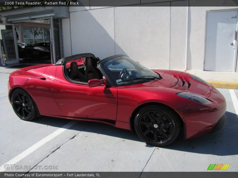 Radiant Red / Black 2008 Tesla Roadster