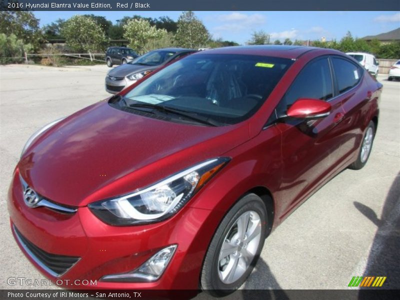 Red / Black 2016 Hyundai Elantra Value Edition