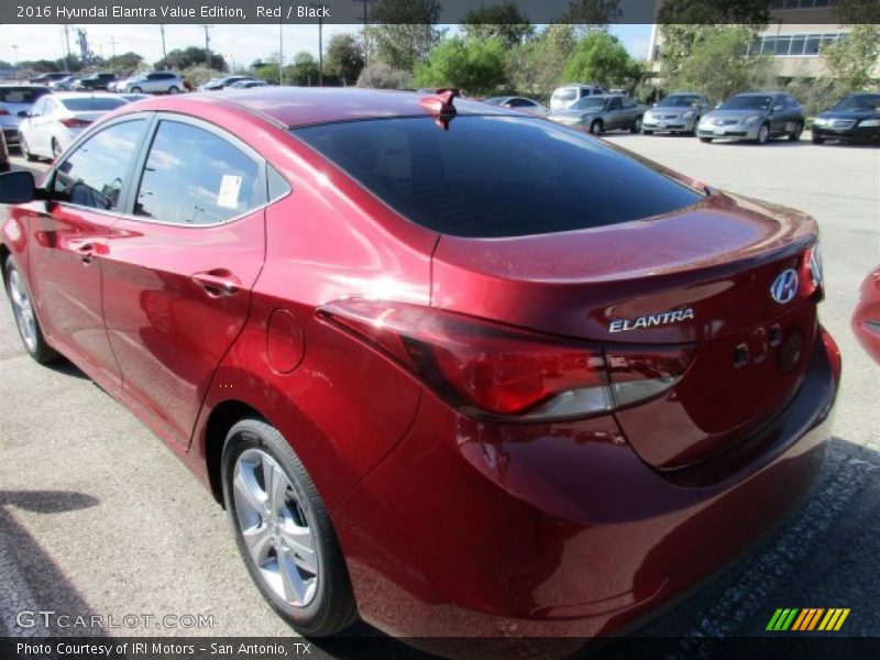 Red / Black 2016 Hyundai Elantra Value Edition