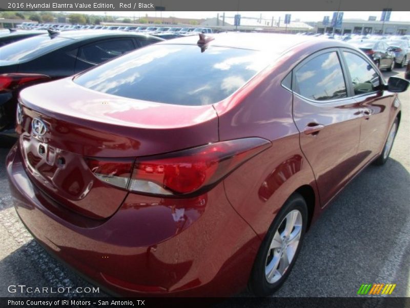 Red / Black 2016 Hyundai Elantra Value Edition
