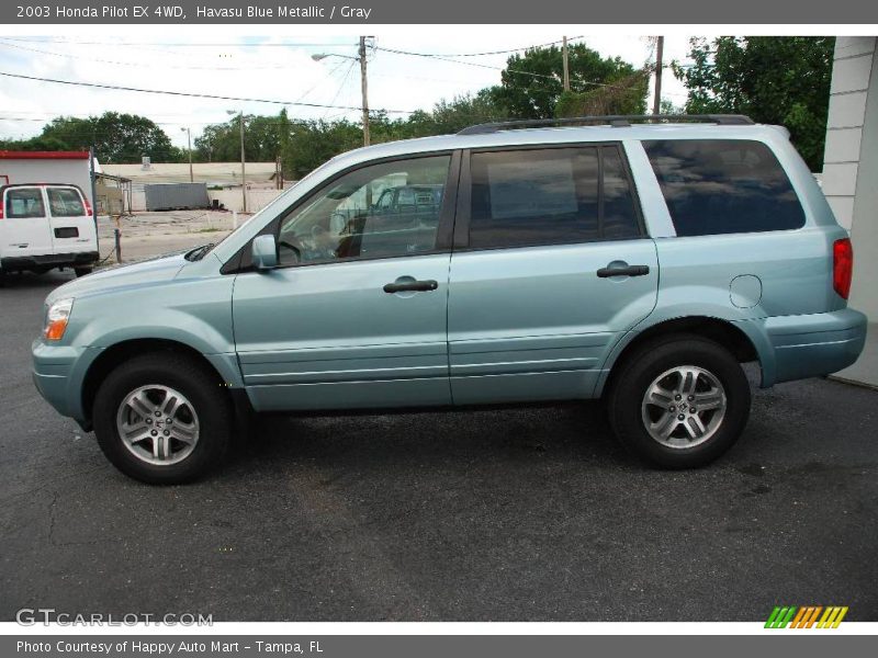 Havasu Blue Metallic / Gray 2003 Honda Pilot EX 4WD