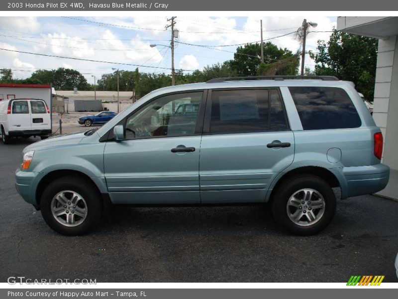 Havasu Blue Metallic / Gray 2003 Honda Pilot EX 4WD