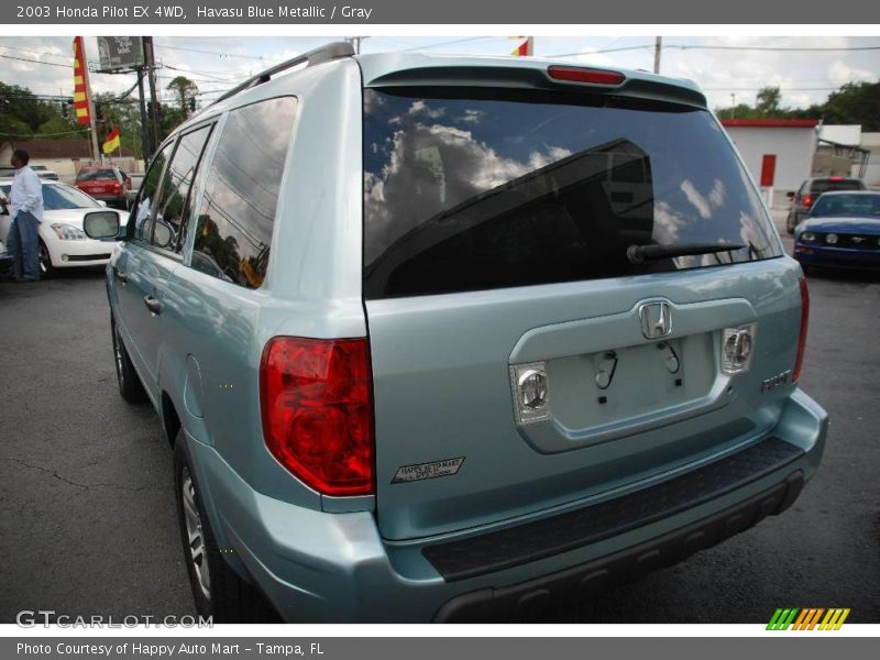 Havasu Blue Metallic / Gray 2003 Honda Pilot EX 4WD