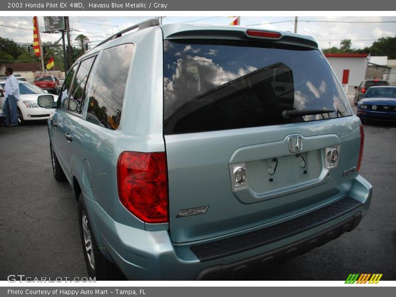 Havasu Blue Metallic / Gray 2003 Honda Pilot EX 4WD