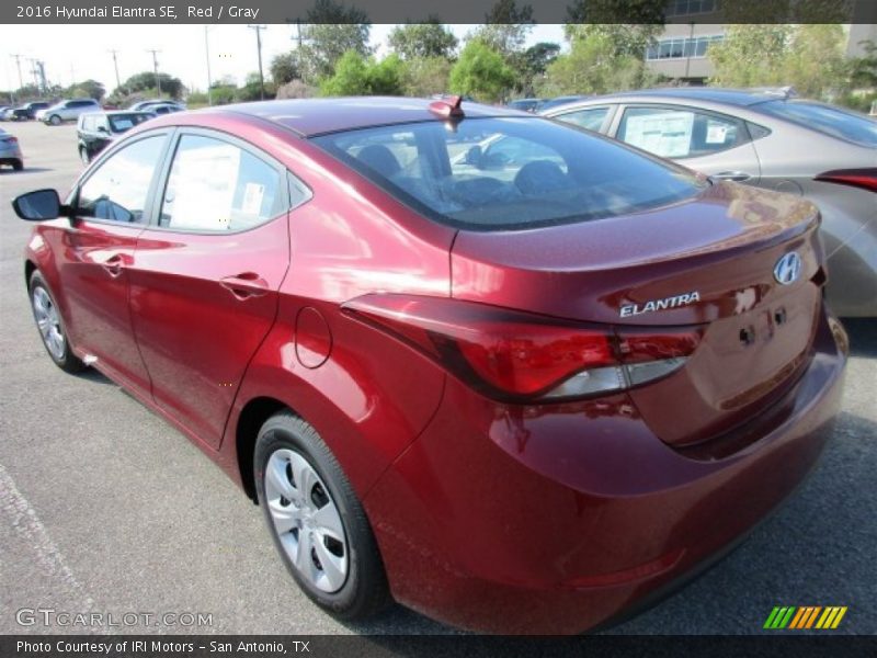 Red / Gray 2016 Hyundai Elantra SE