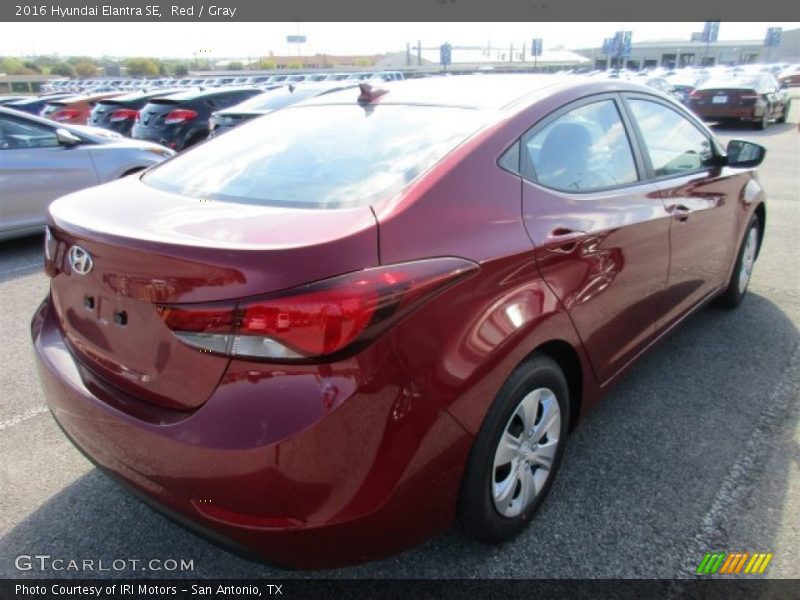 Red / Gray 2016 Hyundai Elantra SE