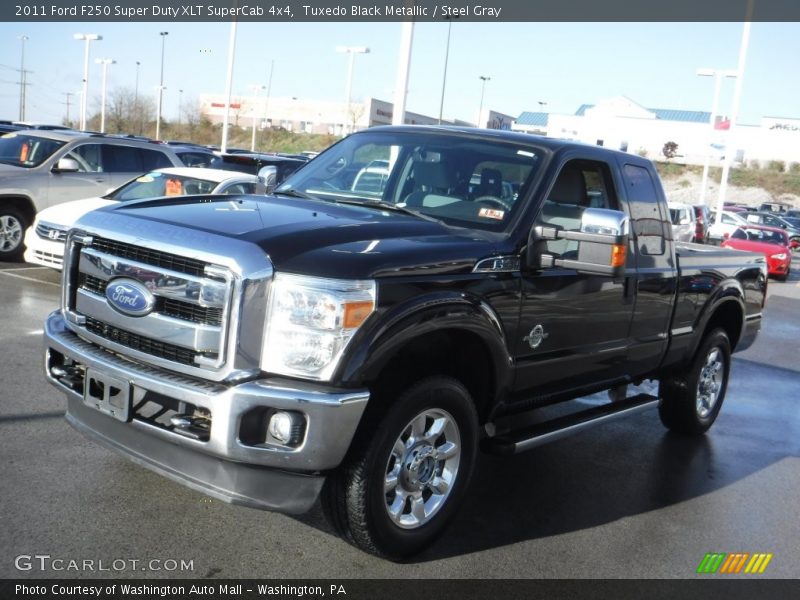 Tuxedo Black Metallic / Steel Gray 2011 Ford F250 Super Duty XLT SuperCab 4x4