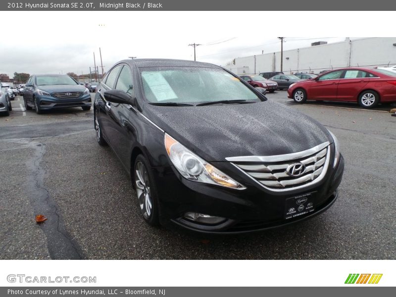 Midnight Black / Black 2012 Hyundai Sonata SE 2.0T