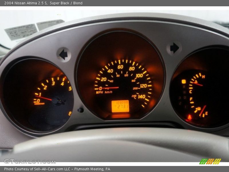 Super Black / Blond 2004 Nissan Altima 2.5 S