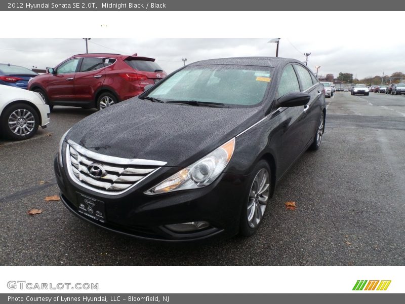 Midnight Black / Black 2012 Hyundai Sonata SE 2.0T