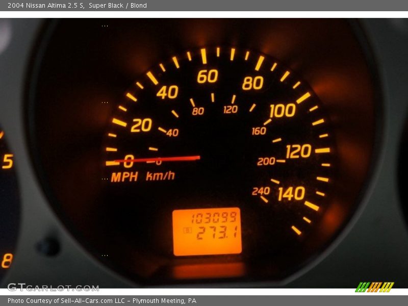 Super Black / Blond 2004 Nissan Altima 2.5 S
