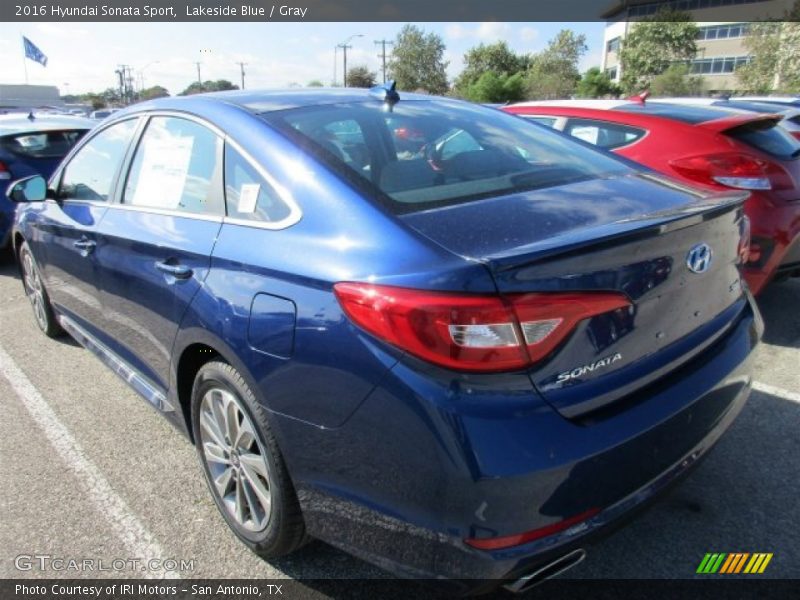 Lakeside Blue / Gray 2016 Hyundai Sonata Sport
