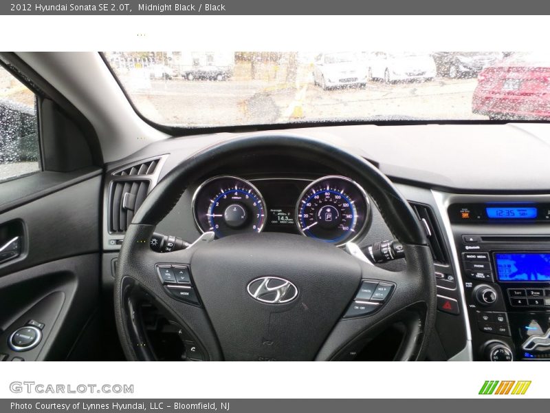 Midnight Black / Black 2012 Hyundai Sonata SE 2.0T