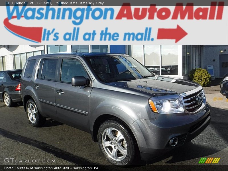 Polished Metal Metallic / Gray 2013 Honda Pilot EX-L 4WD