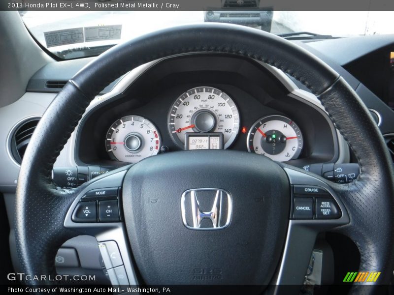 Polished Metal Metallic / Gray 2013 Honda Pilot EX-L 4WD