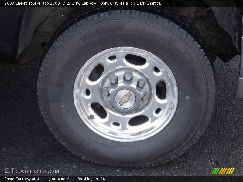 Dark Gray Metallic / Dark Charcoal 2003 Chevrolet Silverado 2500HD LS Crew Cab 4x4