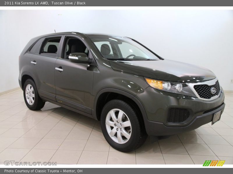 Tuscan Olive / Black 2011 Kia Sorento LX AWD