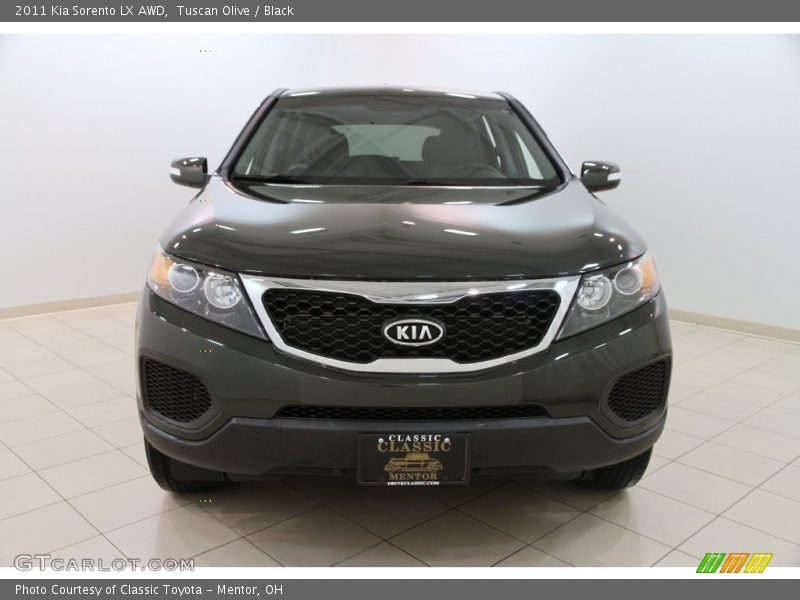 Tuscan Olive / Black 2011 Kia Sorento LX AWD