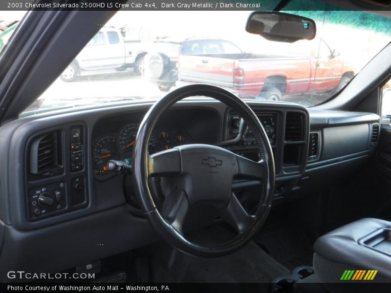 Dark Gray Metallic / Dark Charcoal 2003 Chevrolet Silverado 2500HD LS Crew Cab 4x4