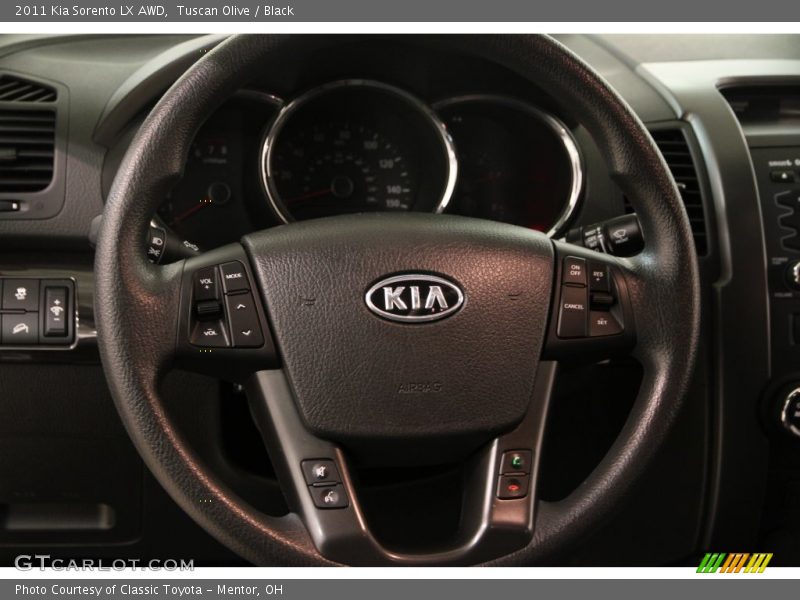 Tuscan Olive / Black 2011 Kia Sorento LX AWD