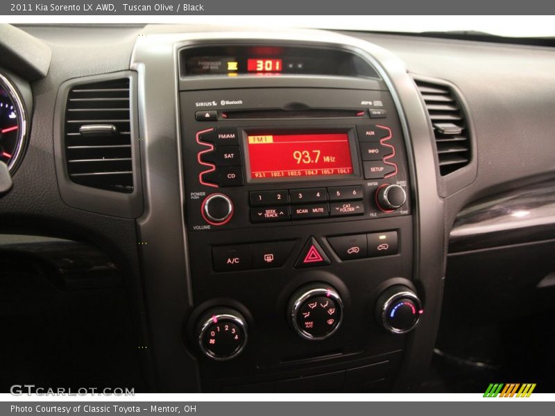Tuscan Olive / Black 2011 Kia Sorento LX AWD