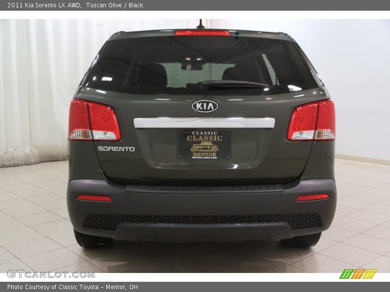 Tuscan Olive / Black 2011 Kia Sorento LX AWD