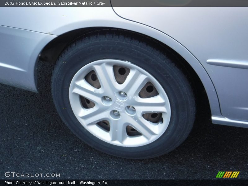 Satin Silver Metallic / Gray 2003 Honda Civic EX Sedan