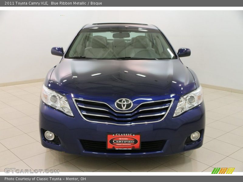 Blue Ribbon Metallic / Bisque 2011 Toyota Camry XLE