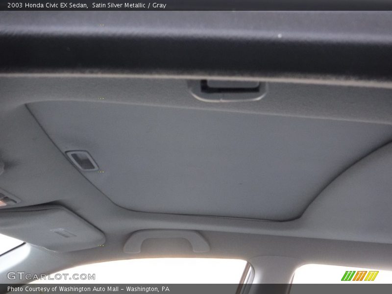 Satin Silver Metallic / Gray 2003 Honda Civic EX Sedan