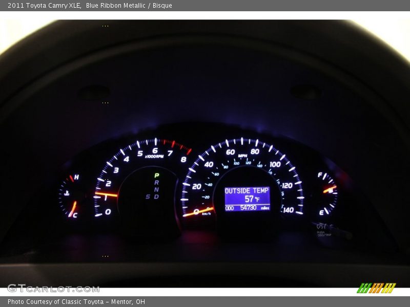 Blue Ribbon Metallic / Bisque 2011 Toyota Camry XLE