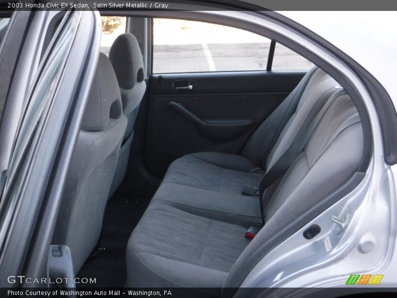 Satin Silver Metallic / Gray 2003 Honda Civic EX Sedan