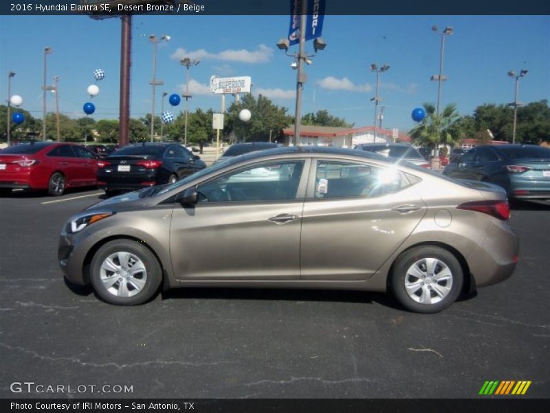 Desert Bronze / Beige 2016 Hyundai Elantra SE