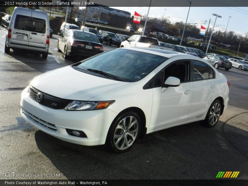 Taffeta White / Black 2012 Honda Civic Si Sedan