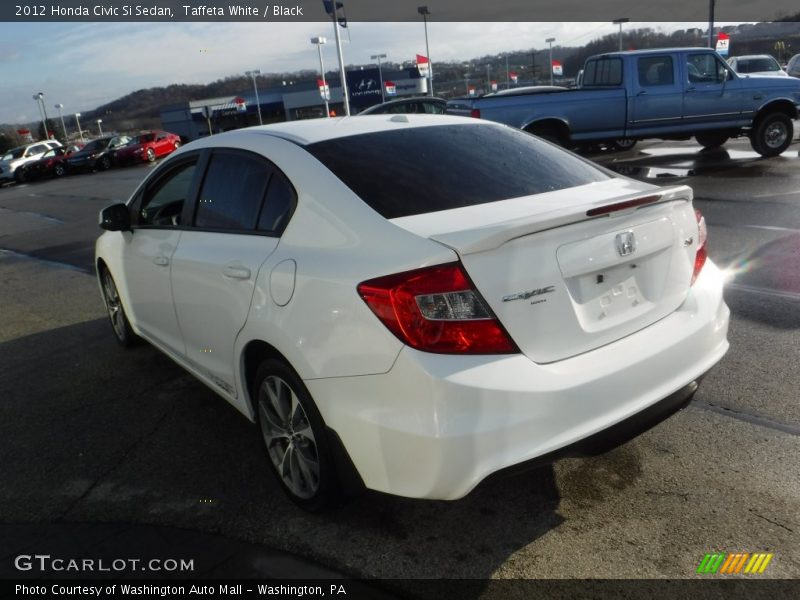 Taffeta White / Black 2012 Honda Civic Si Sedan