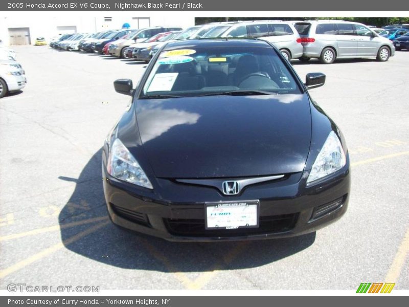 Nighthawk Black Pearl / Black 2005 Honda Accord EX V6 Coupe