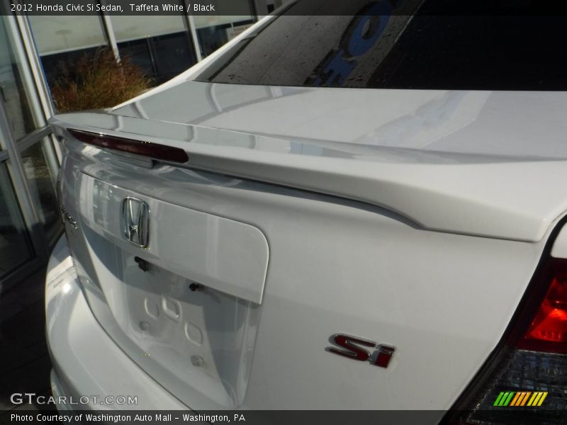 Taffeta White / Black 2012 Honda Civic Si Sedan