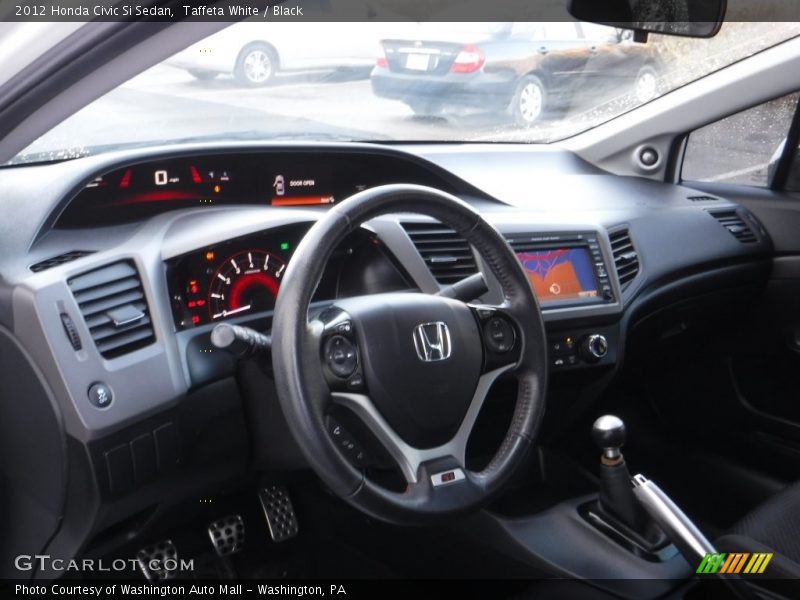 Taffeta White / Black 2012 Honda Civic Si Sedan