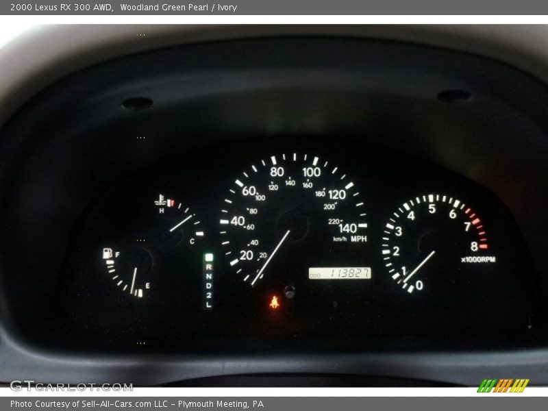 Woodland Green Pearl / Ivory 2000 Lexus RX 300 AWD