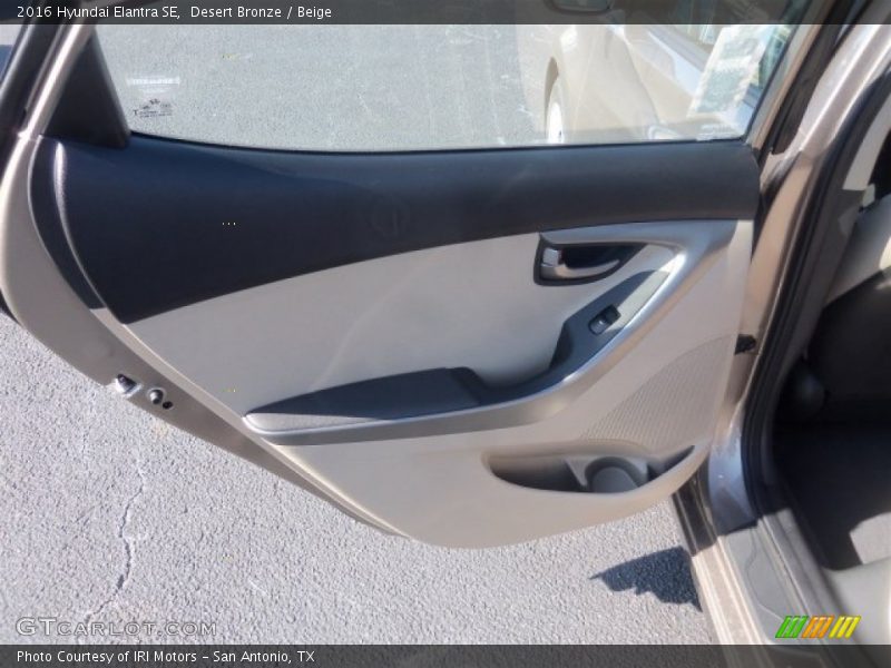 Desert Bronze / Beige 2016 Hyundai Elantra SE