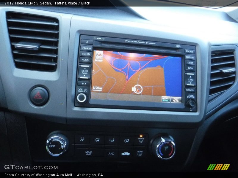 Taffeta White / Black 2012 Honda Civic Si Sedan