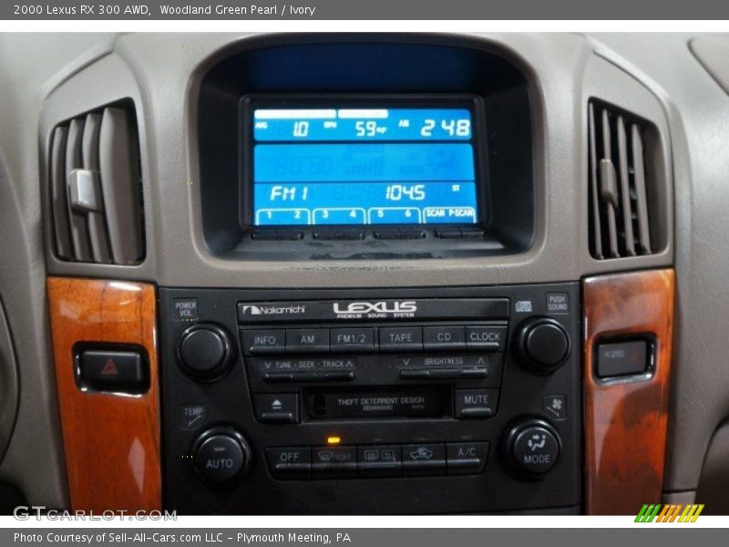 Woodland Green Pearl / Ivory 2000 Lexus RX 300 AWD