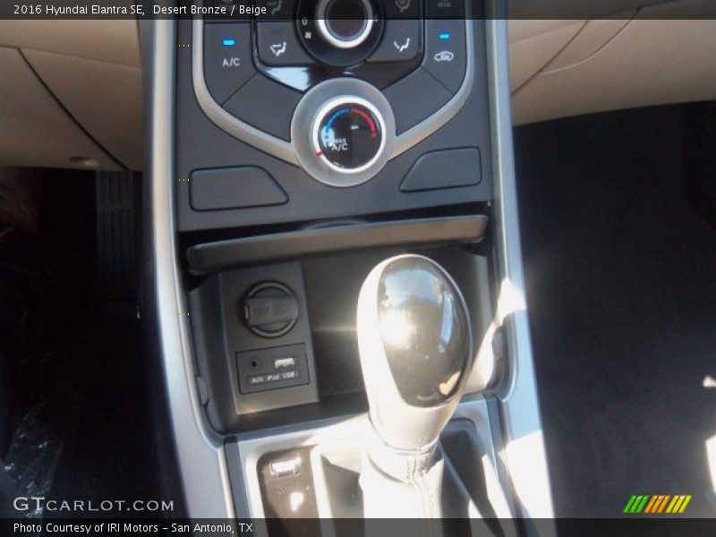 Desert Bronze / Beige 2016 Hyundai Elantra SE