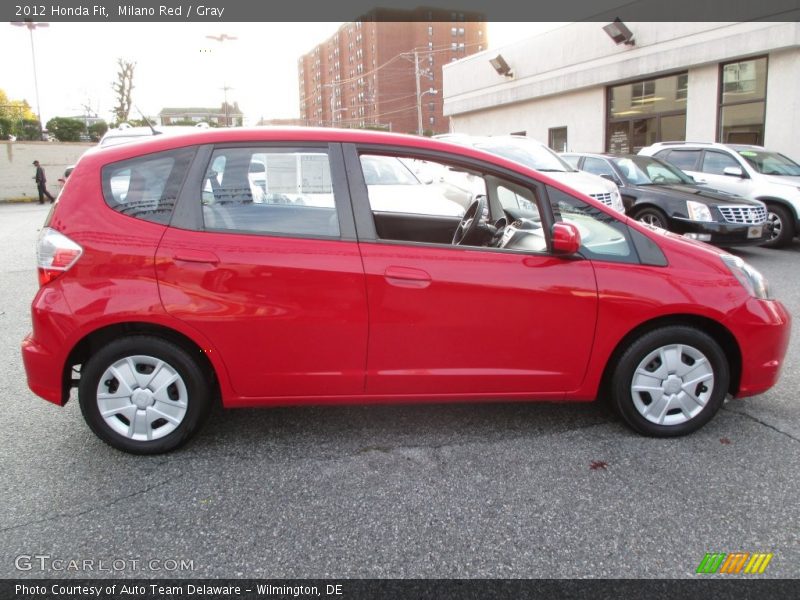 Milano Red / Gray 2012 Honda Fit