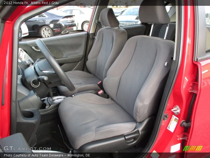 Milano Red / Gray 2012 Honda Fit