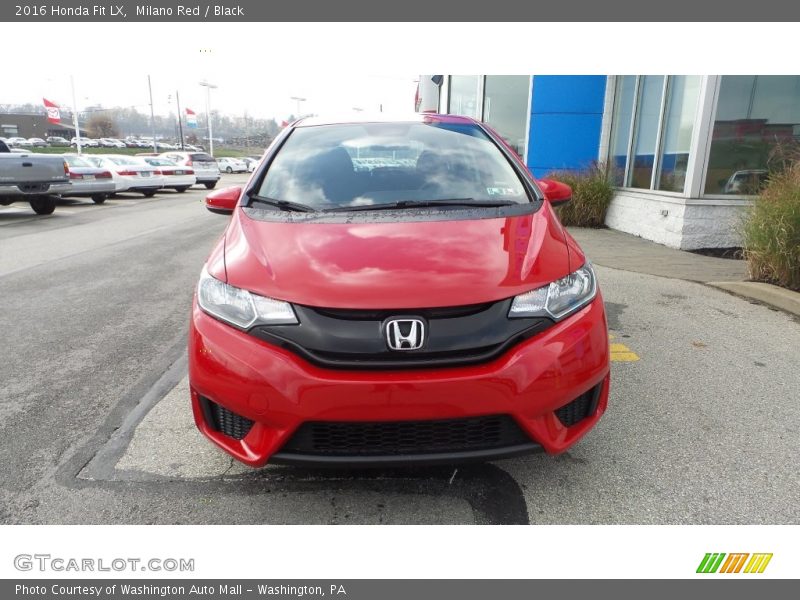 Milano Red / Black 2016 Honda Fit LX