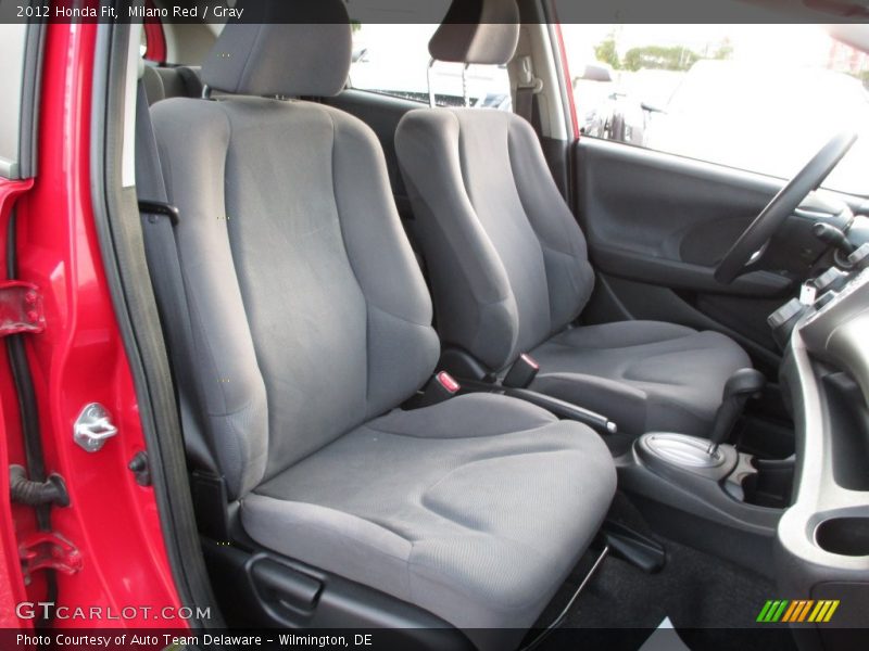Milano Red / Gray 2012 Honda Fit